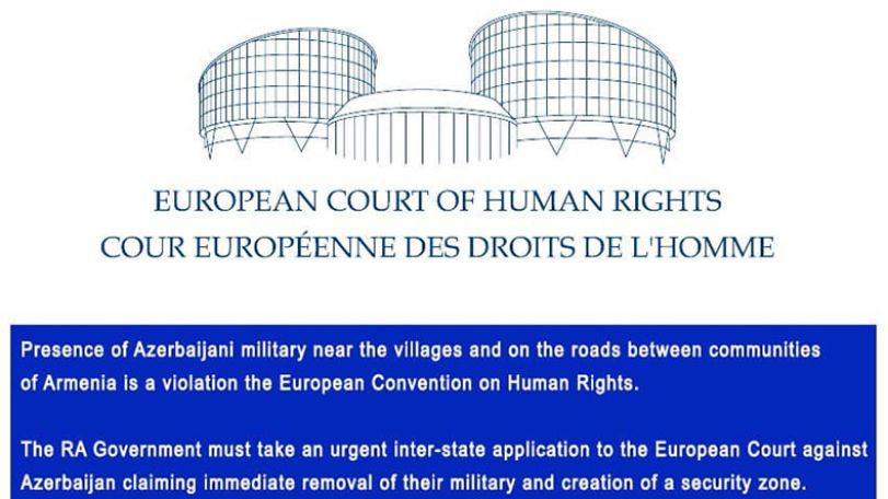 Armenian ombudsman calls on Pashinyan to file urgent interstate complaint with ECHR against Azerbaijan
