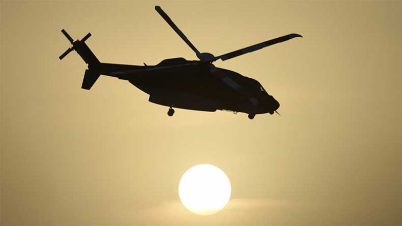A helicopter carrying ballot boxes crashed in southwestern Iran