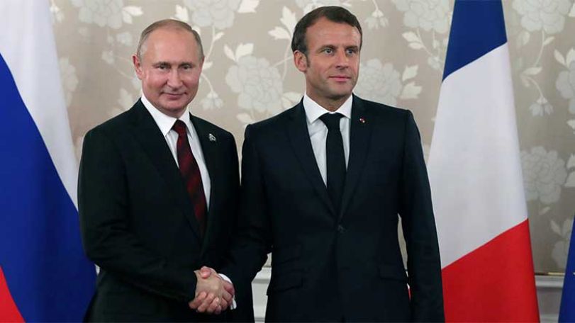 Putin, Macron express willingness to coordinate efforts on the Nagorno-Karabakh settlement with the participation of the Minsk OSCE Group