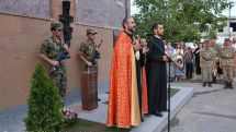 Memorial plaque and drinking fountain in memory of fallen hero Anushavan Martirosyan opened in Echmiadzin