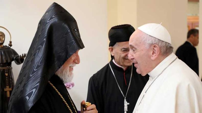 Catholicos Aram I wishes speedy recovery to His Holiness Pope Francis