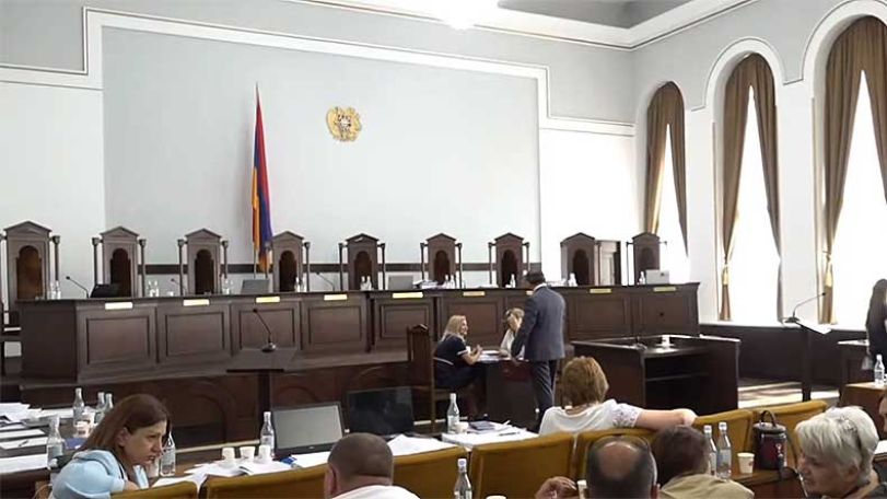 CC judges retired into the deliberations room for a decision on procedure of studying the election appeals