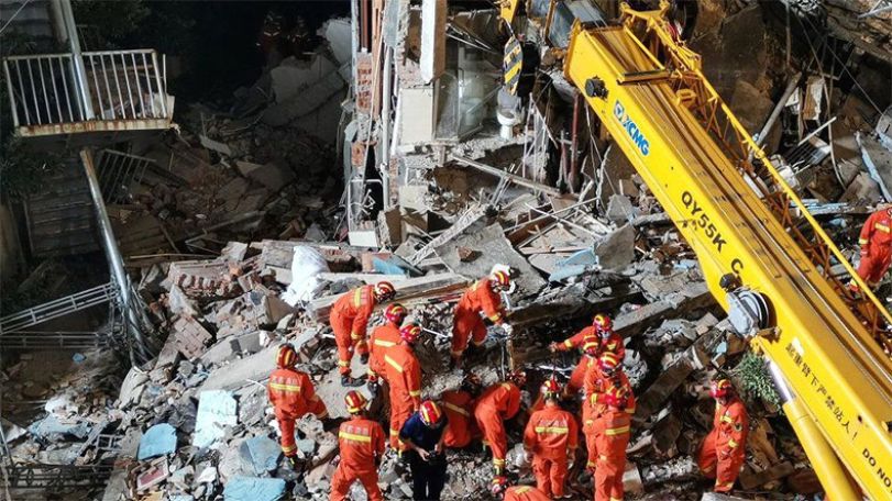 17 killed, 5 injured after hotel collapses in China's Suzhou