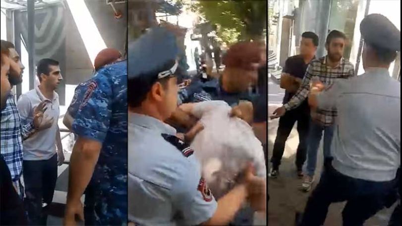 Police detain young ARF members in Yerevan