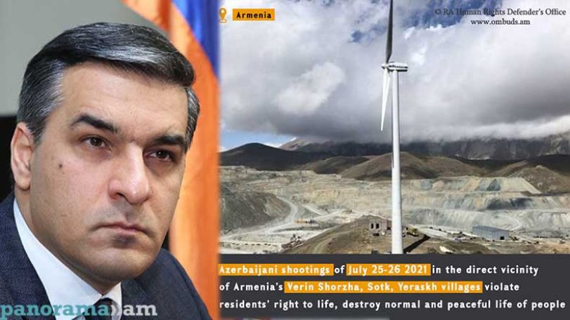 Ombudsman: Azerbaijani shootings close to Armenian villages violate residents' right to life, destroy their peaceful life