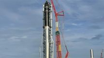 SpaceX assembles biggest rocket ever made