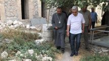 Serzh Sargsyan got familiarized with the course of large-scale reconstruction works at Amaras Monastery