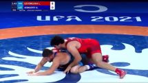 Armenian wrestler beats Azerbaijani rival 10-0, reaches final at the Junior World Championship