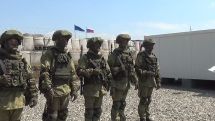 Russian peacekeepers held a training session on the defence of an observation post in Artsakh