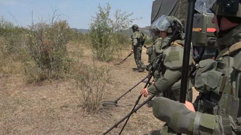 Russian peacekeepers began to clean up 20 hectares of territory of Kolkhozashen village in Artsakh