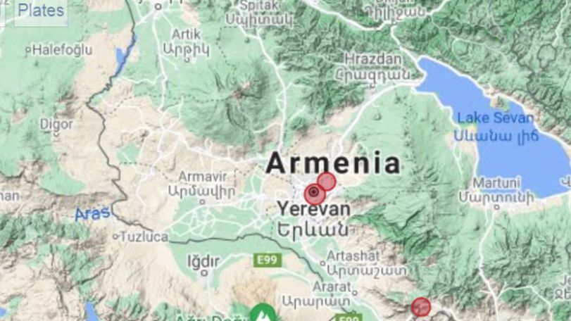 Earthquake recorded 23km northwest of Martuni town in Armenia
