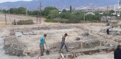 A new residential district being built in Artsakh's Askeran region