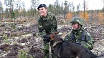 Princess Victoria of Sweden takes part in exercises with Swedish Home Guard