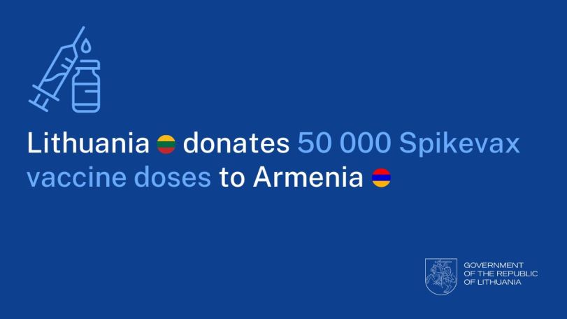 Lithuania to donate 50,000 doses of Moderna vaccine to Armenia