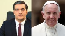 Ombudsman Arman Tatoyan to meet with Pope Francis