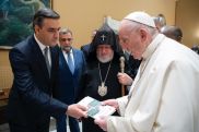 Ombudsman Tatoyan passed reports about tortures of Armenian prisoners by Azerbaijan to His Holiness Pope Francis