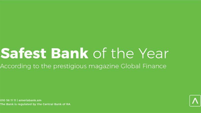 Global Finance names Ameriabank the Safest Bank in Armenia