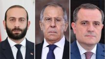 Armenian, Russian and Azerbaijani FMs discuss issues related to Nagorno-Karabakh conflict