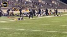Four people injured in shooting outside US stadium