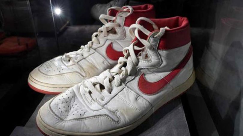 Basketball star Michael Jordan's trainers sell for record $1.47m at auction