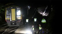 Train collision in southwest Britain leaves several injured