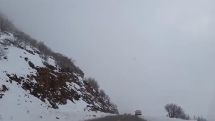 Fog observed in Goris region and Meghri mountain pass