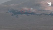 Armenian Defense Ministry shares footage of hit Azerbaijani military equipment