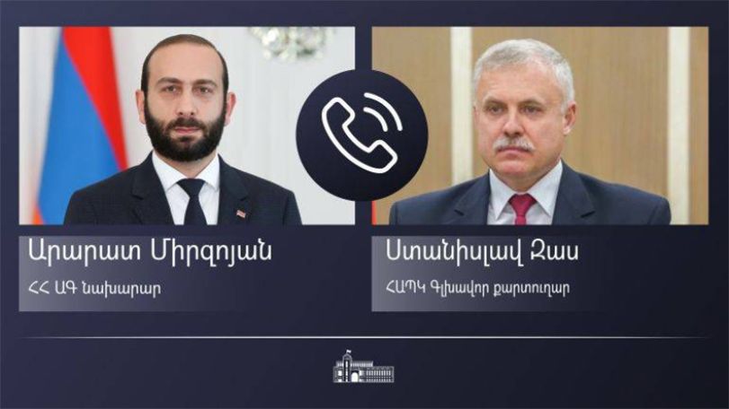 Мирзоян и Зась обсудили рассмотрение возможных шагов ОДКБ с целью стабилизации ситуации в восточной приграничной зоне Армении