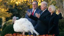 Biden pardons Thanksgiving turkeys Peanut Butter and Jelly