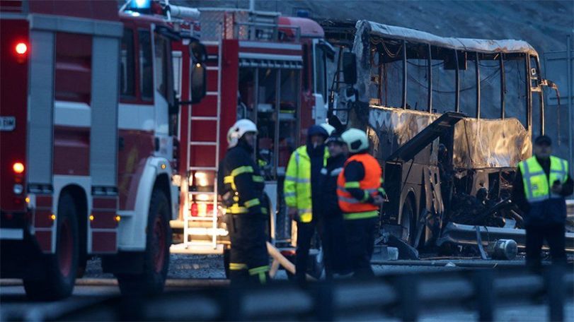 Не менее 45 человек погибли в результате автокатастрофы в Болгарии