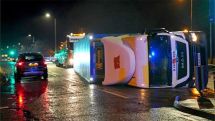 Two killed as storm brings 98mph gusts to UK