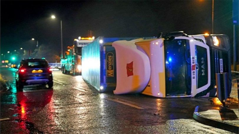 Two killed as storm brings 98mph gusts to UK