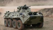 Russian peacekeepers practiced actions with use of BTR-82A at observation post in Artsakh