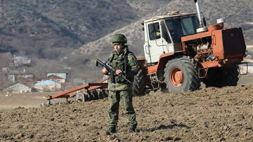 Peacekeepers ensure safety during agricultural works in Artsakh