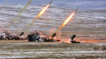 Artillery crews held practical trainings with TOS-1A missile systems