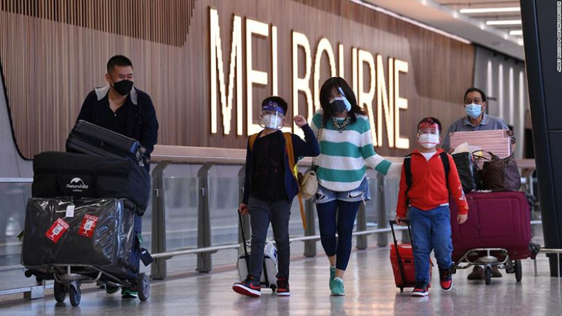 Two Australian states relax isolation rules for fully vaccinated international travelers