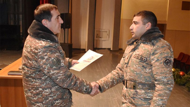 Major-General Armen Harutyunyan visits artillery units