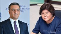 Arman Tatoyan discussed issues related to the rights of Armenian community with Kazakh counterpart
