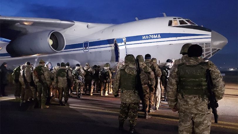 Армянские миротворцы ОДКБ возвращаются домой из Казахстана