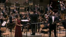 Armenian opera singers on the stage of the Berlin Philharmonic concert hall