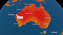 Record temperature of 50.7ºC recorded in Australia
