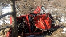 Автомобиль упал в овраг на автодороге Вайк-Джермук: есть погибший