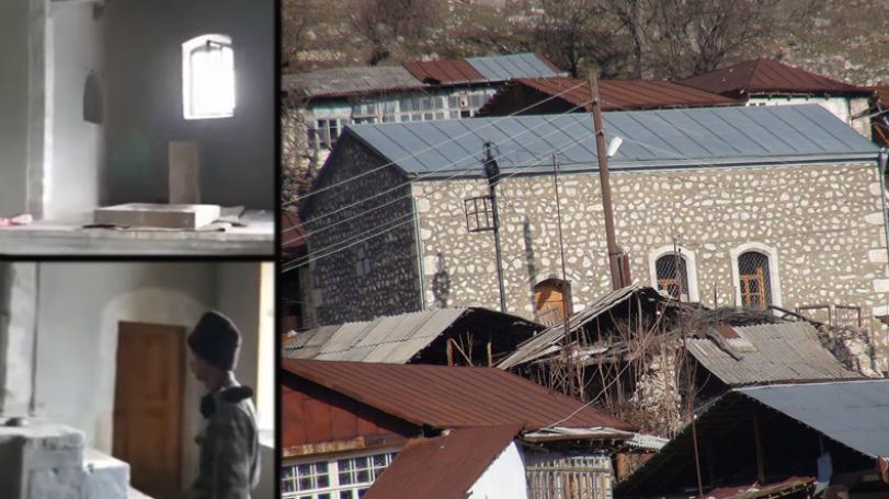 Azerbaijani soldiers vandalize Armenian church in Artsakh village