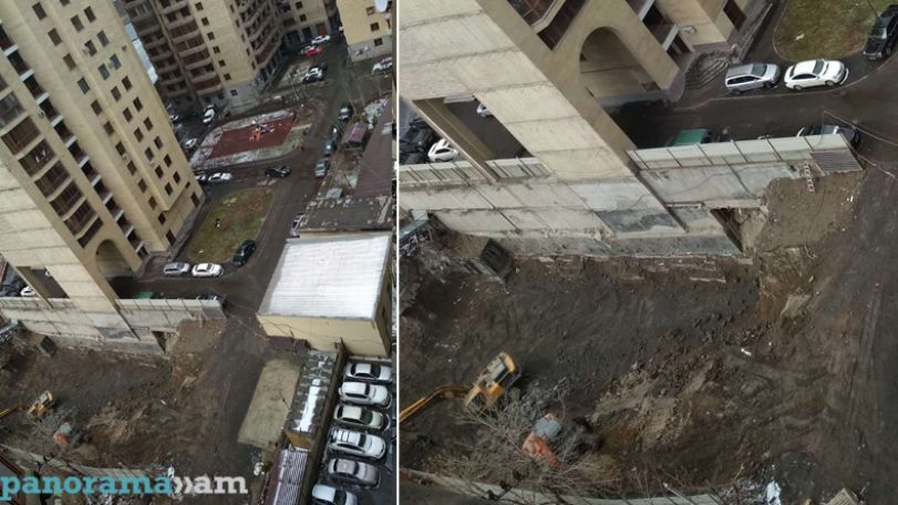 Ни пяди свободной земли в центре. На улице Аргишти 7/6 в Ереване снова строят многоэтажку