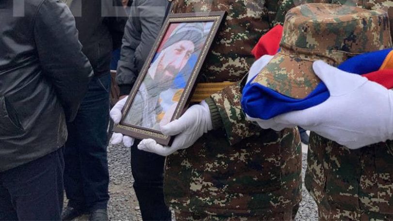 Armenian soldier killed in Azeri drone attack in Artsakh laid to rest in Yerablur