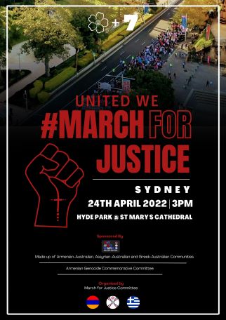 Armenian, Assyrian and Greek communities to hold march in Australia on April 24