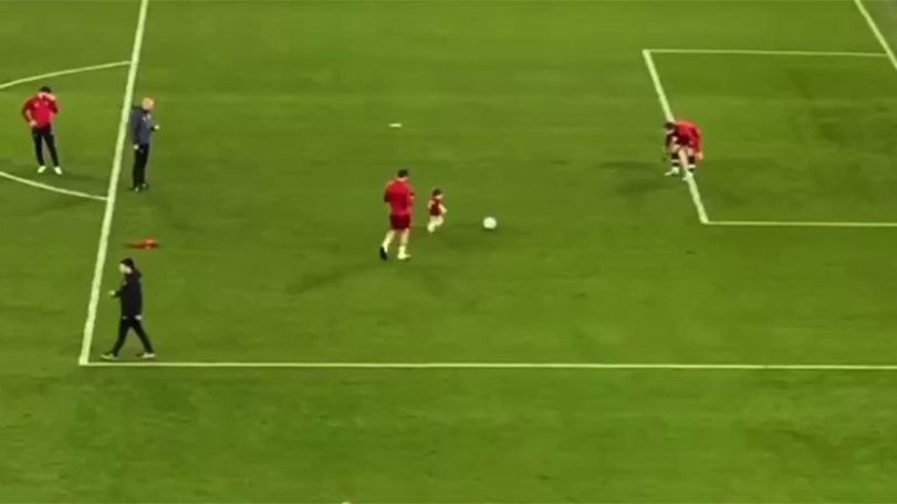 Mkhitaryan's son 'scored' at Stadio Olimpico after father's assist
