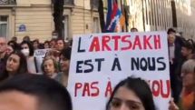 Protest in support of Artsakh held in France