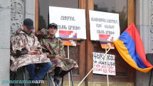 'We have reached the red line of our dignity,' says hunger striker in Yerevan square