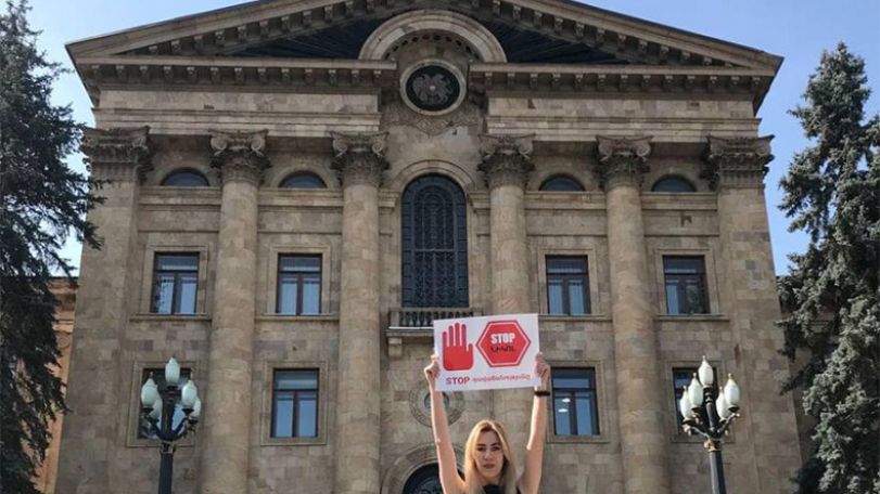 Stop Nikol ակցիան՝ ԱԺ դարպասներից ներս
